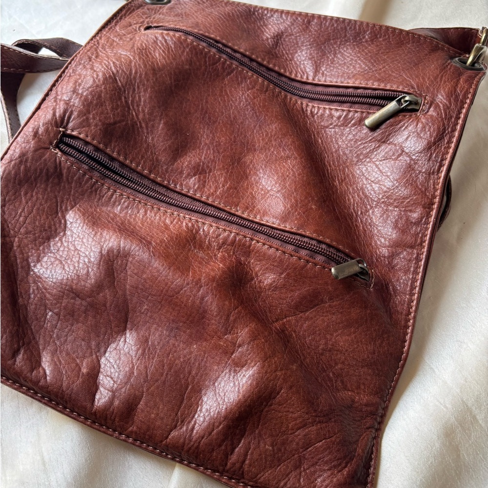 Brown Leather Crossbody Bag
